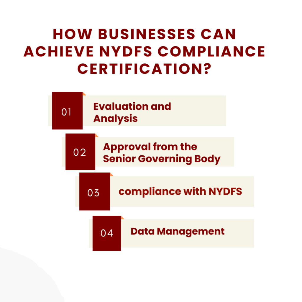 How Businesses Can Achieve NYDFS Compliance Certification?